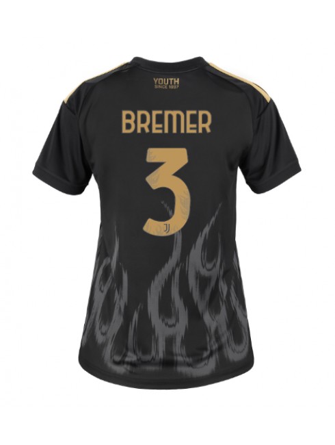 Juventus Gleison Bremer #3 Ausweichtrikot für Frauen 2026-27 Kurzarm Juventus Gleison Bremer #3 Ausweichtrikot für Frauen 2026-27 Kurzarm